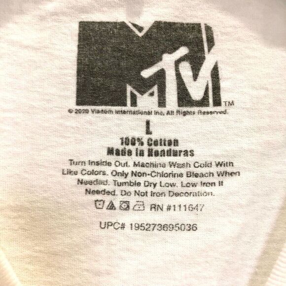 MTV - NWOT - M Sz Large Officially Licensed Festival (Cactus & Aloe) Logo Tee - Picture 6 of 16